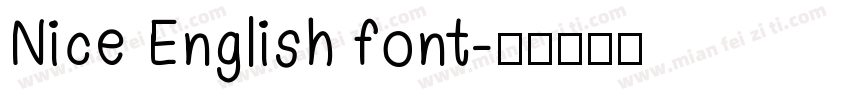 Nice English font字体转换